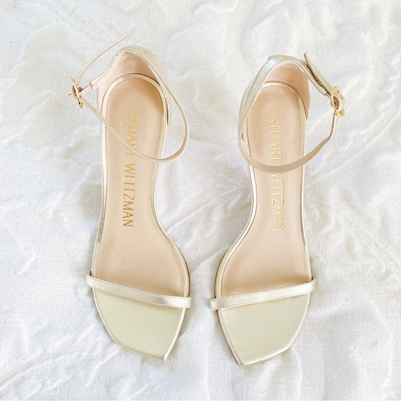 Stuart Weitzman Nudistcurve Heels Size 5 New $475 - Picture 3 of 10